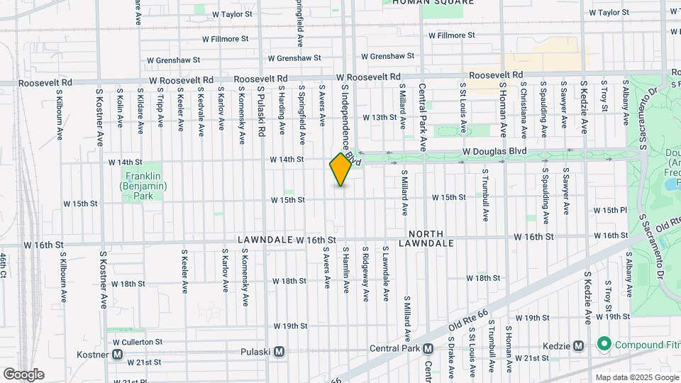 1448 S Hamlin Ave Map and Location Details