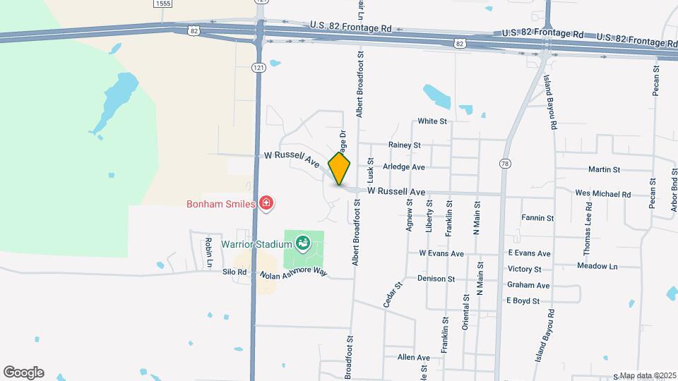 801 W Russell Ave Map and Location Details