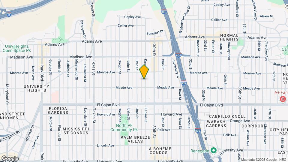 4438-4444 Kansas St Map and Location Details