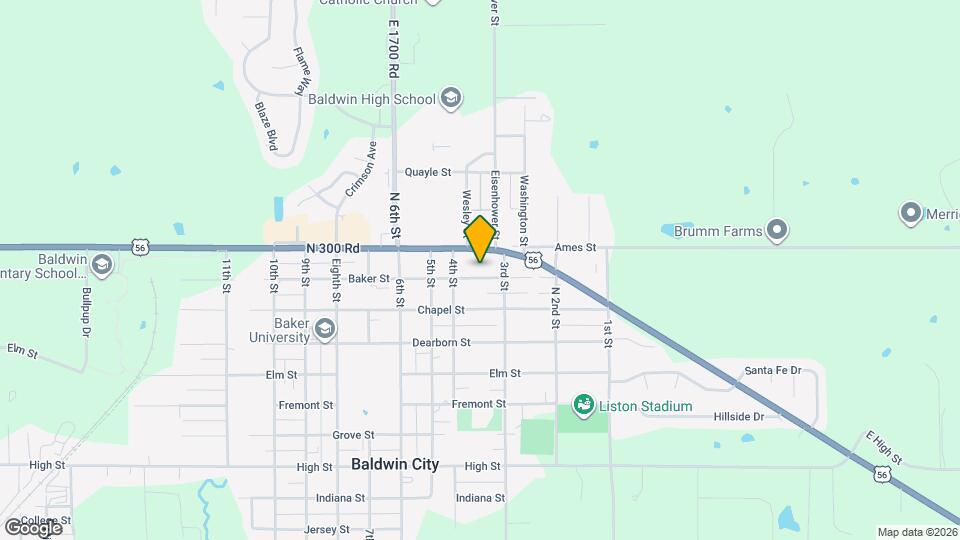 312 Baker St Map and Location Details