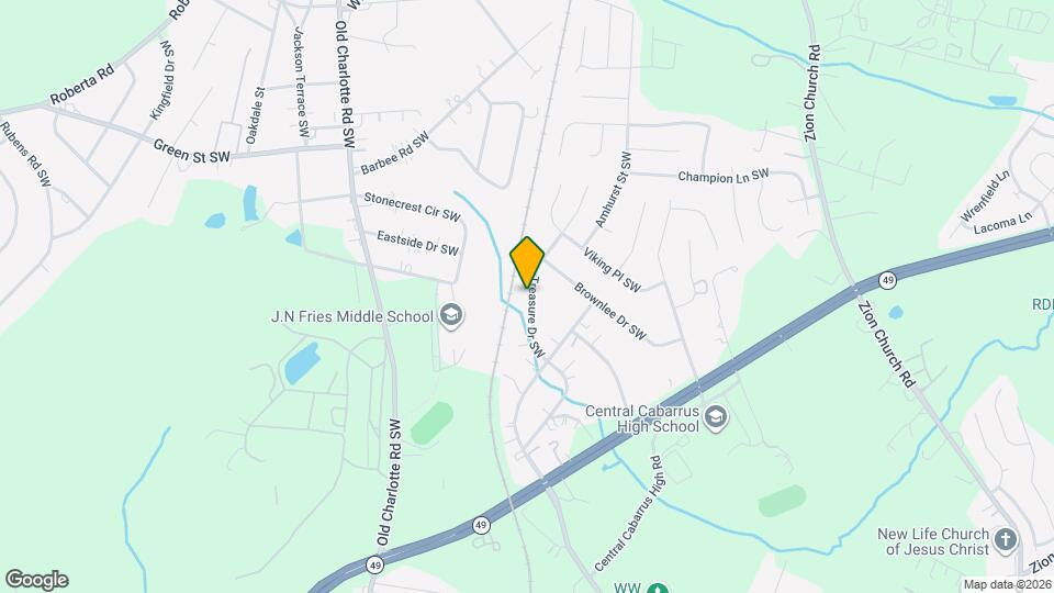 743 Treasure Dr SW Map and Location Details