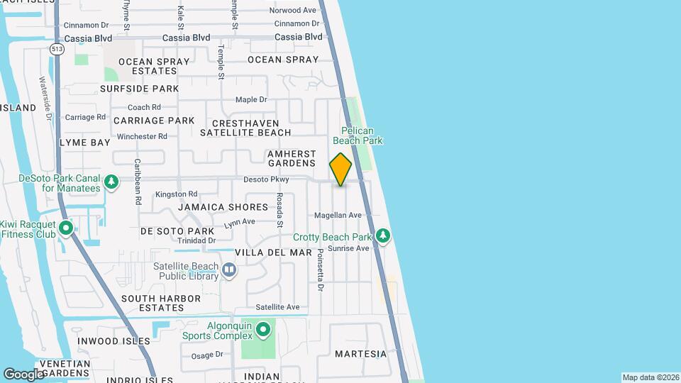 610 Palm Dr Map and Location Details