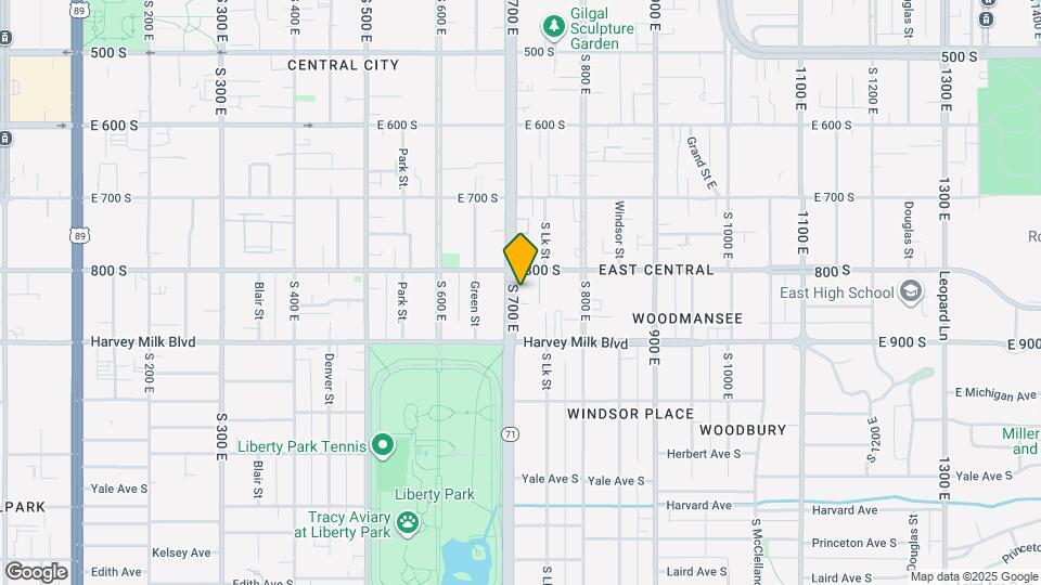 821 S 700 E Map and Location Details