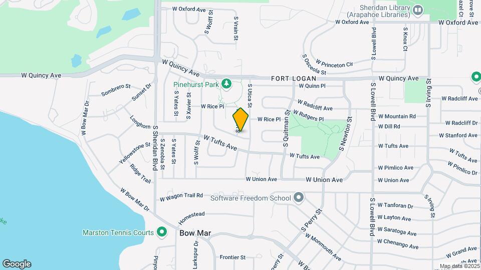 4496 S Vrain St Map and Location Details