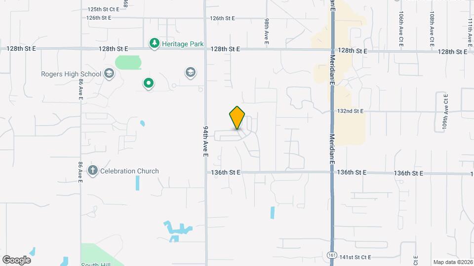 9604 133rd St E Map and Location Details