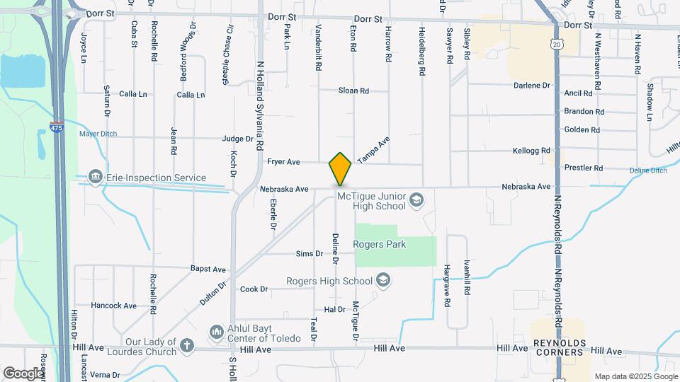 5727 Nebraska Ave Map and Location Details