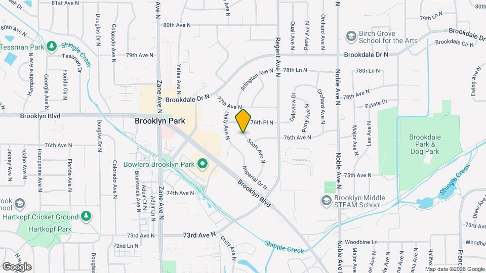 7617 Scott Ave N Map and Location Details