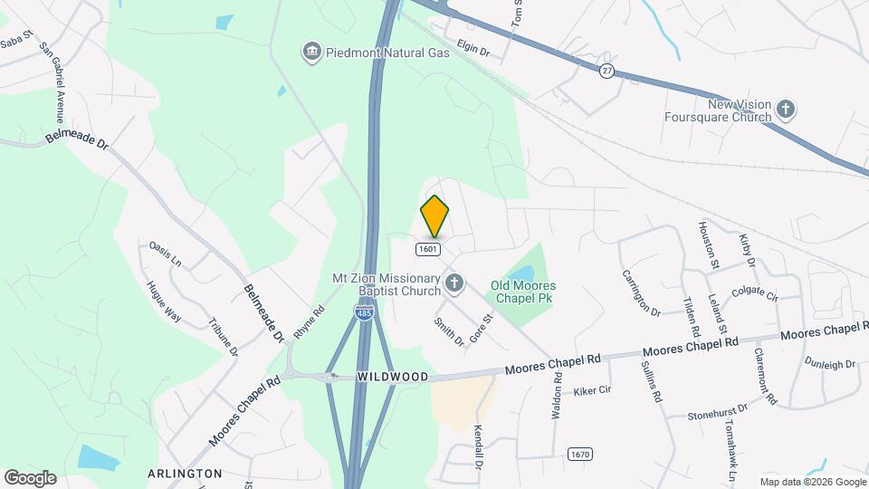 9107 Creedmore Hills Dr Map and Location Details