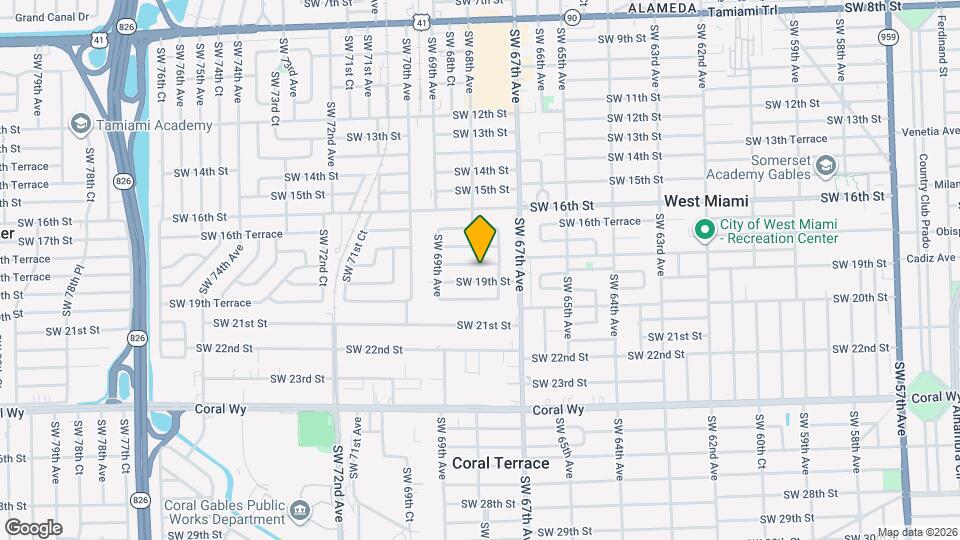 6790 SW 18th St Map and Location Details