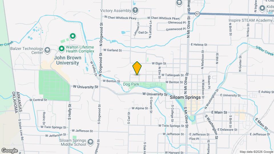 800 W Tahlequah St Map and Location Details