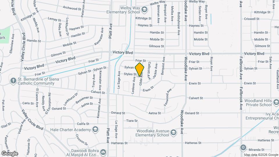 6219 Glide Ave Map and Location Details