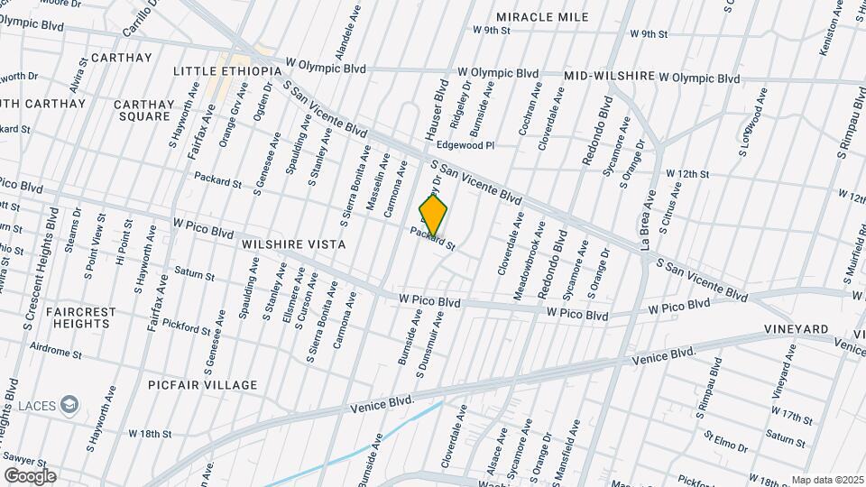 5406 Packard St Map and Location Details