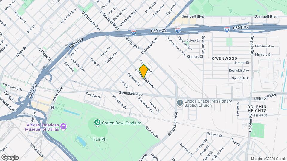 1333 S Fitzhugh Ave Map and Location Details