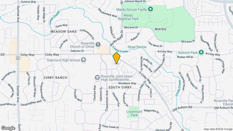 1813 Piedmont Way Map and Location Details