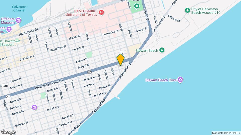 722 Avenue K-Unit -UP Map and Location Details