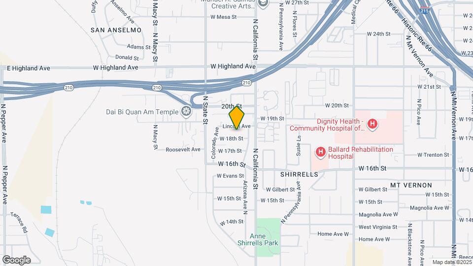 1976 W 18th St Map and Location Details