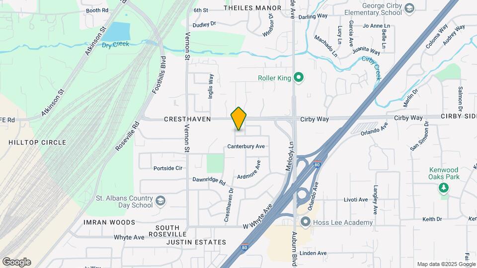 1019 Cirby Oaks Way Mapa y Detalles de la Ubicación