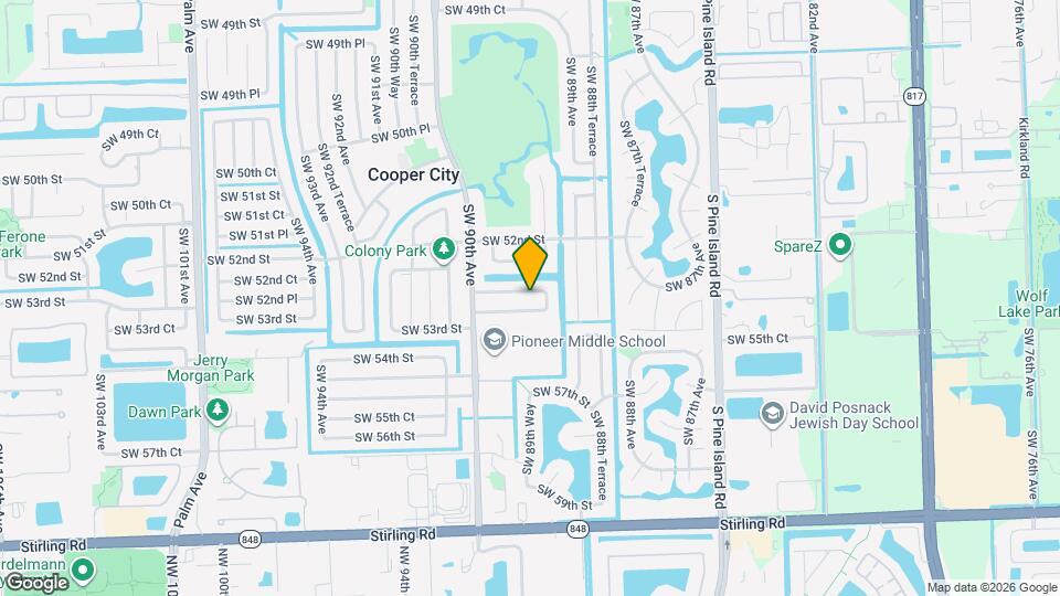 8954 SW 52nd Pl Map and Location Details