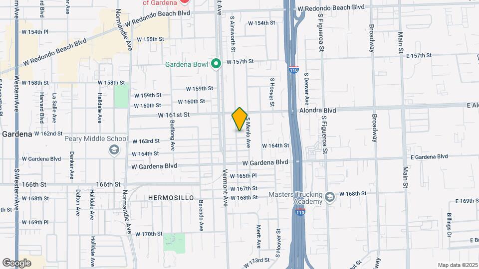 16222 S Ainsworth St, Unit 1 Mapa y Detalles de la Ubicación