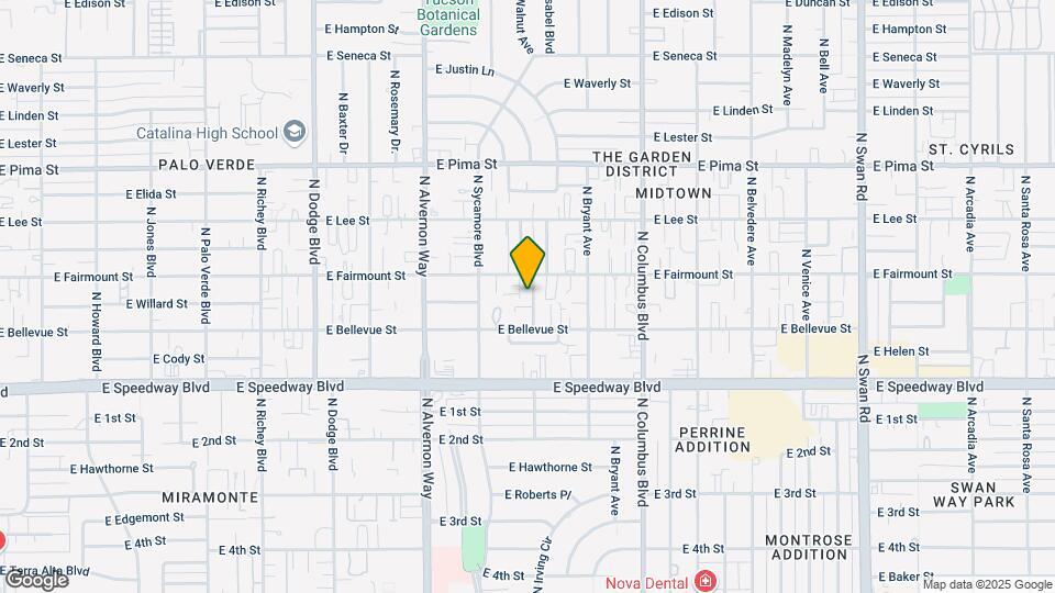 1303 N Walnut Blvd Map and Location Details