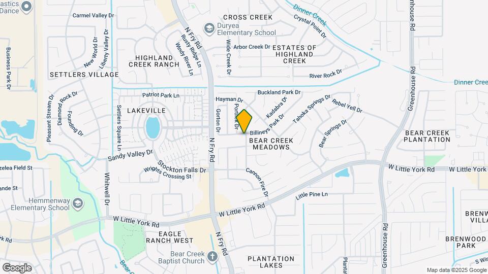 19703 Billineys Park Dr Map and Location Details