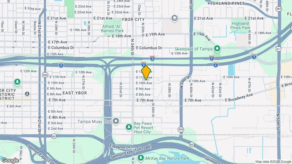 3506 E 10th Ave Map and Location Details