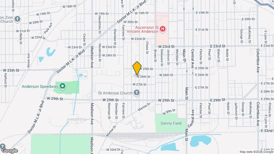 2607 Lincoln St Map and Location Details