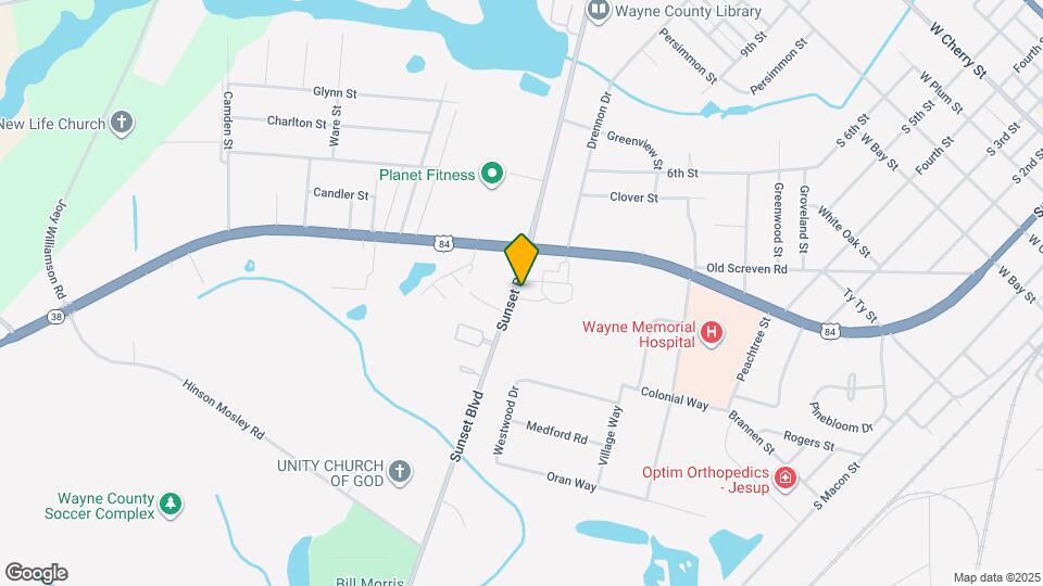 989 Sunset Blvd Map and Location Details