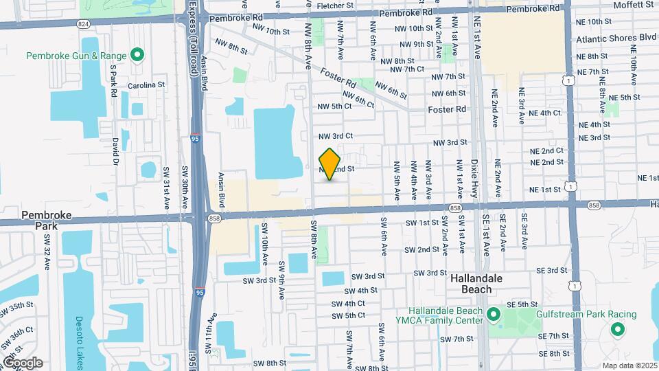 725 NW 1st Ct Map and Location Details
