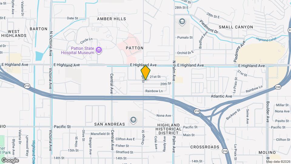 3408 20th St, Unit 3408 20th st highland ca Map and Location Details