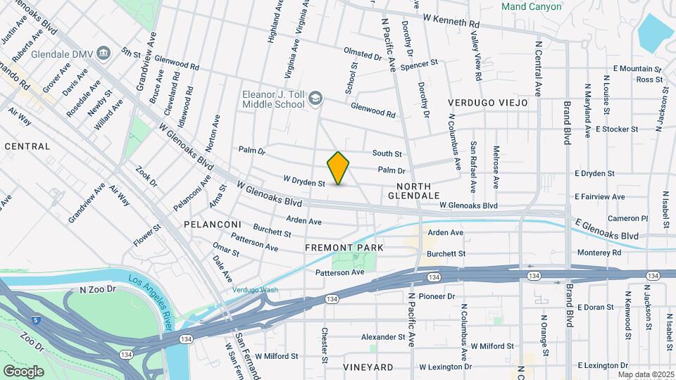 628 W Dryden St Map and Location Details