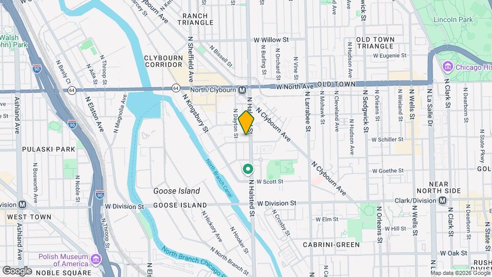 814 W Eastman St Mapa y Detalles de la Ubicación