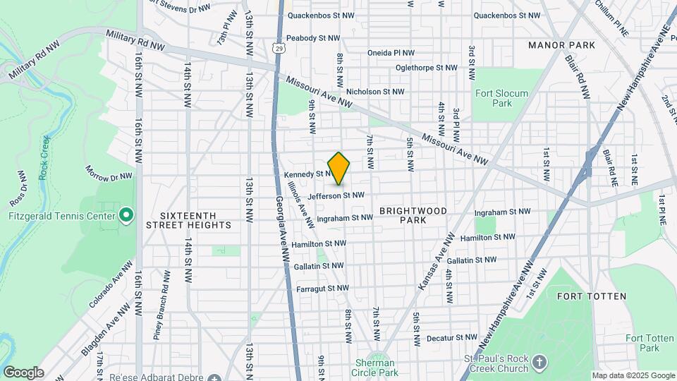 805 Jefferson St NW Map and Location Details