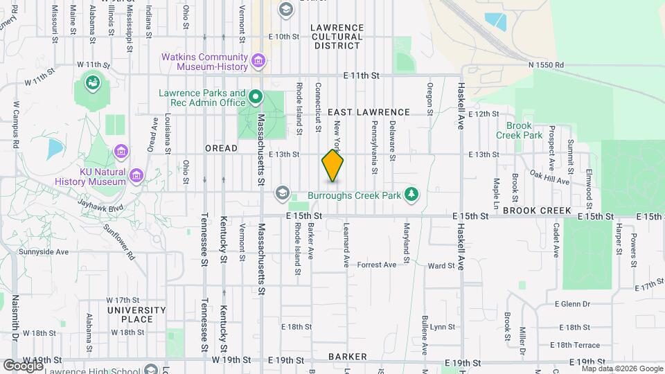 1341 New York St Map and Location Details