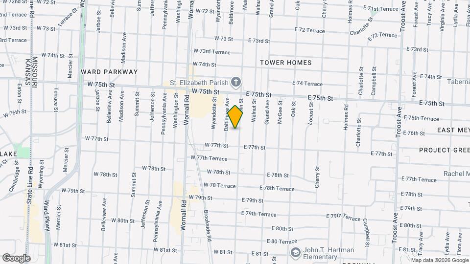 7622-7624 Main St Map and Location Details