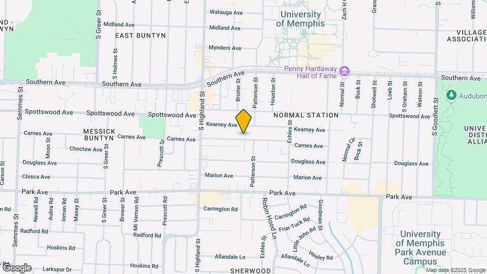 3602 Carnes Ave Map and Location Details