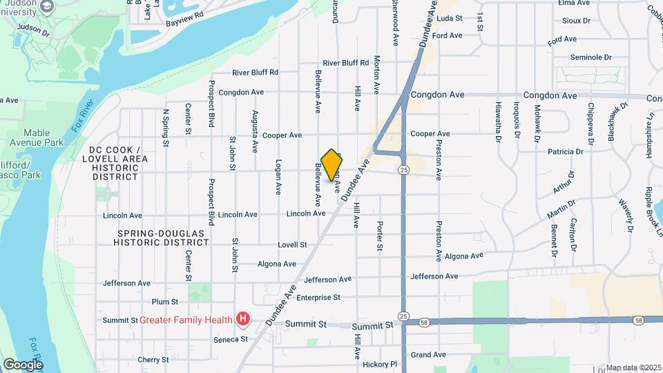838 Duncan Ave Mapa y Detalles de la Ubicación