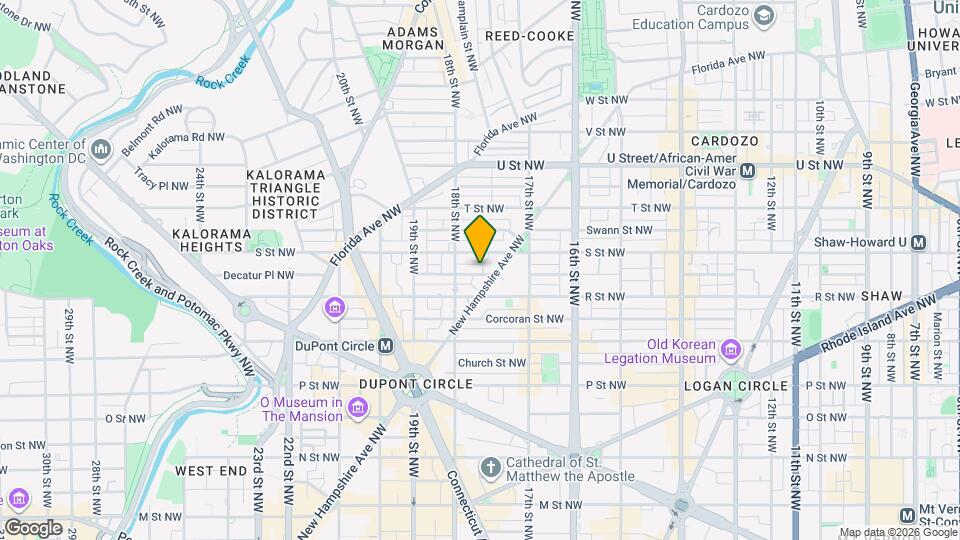 1713 Riggs Pl NW Map and Location Details