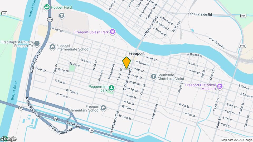 1114 W 5th St Mapa y Detalles de la Ubicación