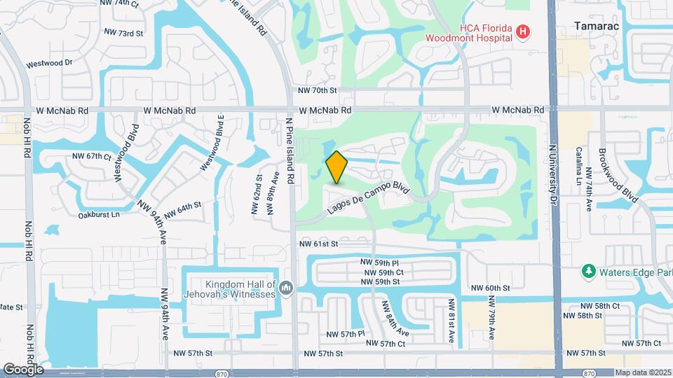 8411 Lagos De Campo Blvd Map and Location Details