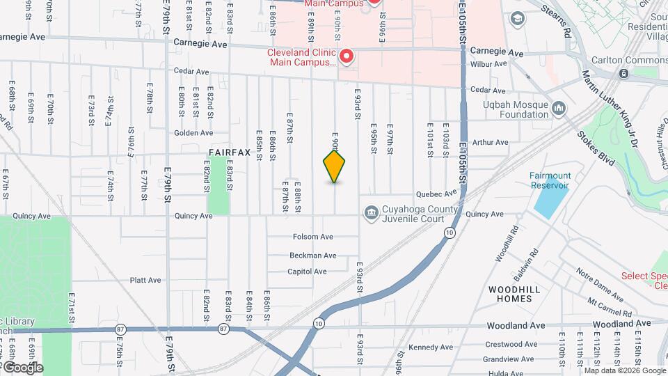 2340 E 90th St, Unit Down Map and Location Details