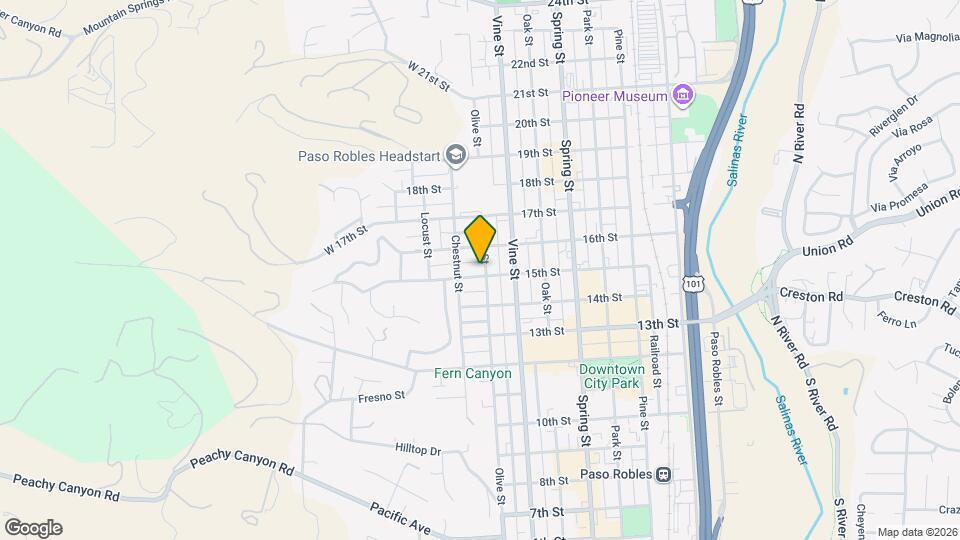 1503 Olive St Map and Location Details