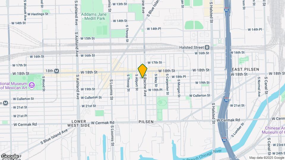 1832 S Racine Ave Map and Location Details