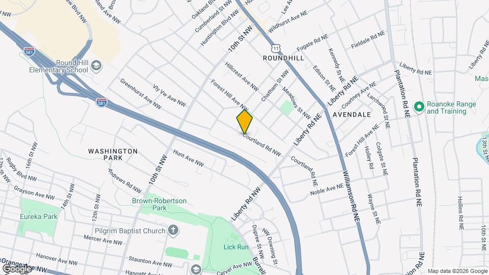 2916 Courtland Rd NW Map and Location Details