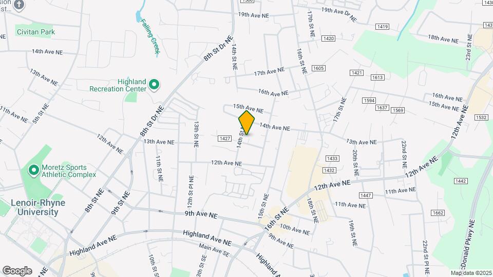 1312 14th St NE Map and Location Details