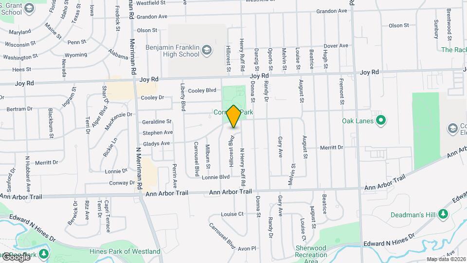 8375 Hillcrest Blvd Map and Location Details