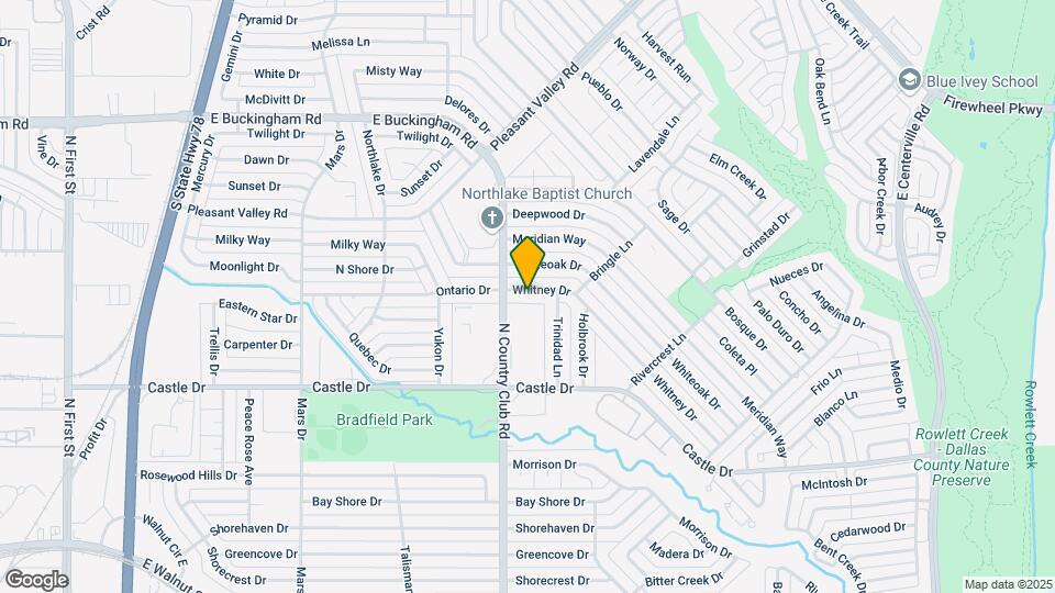1414 Whitney Dr Map and Location Details