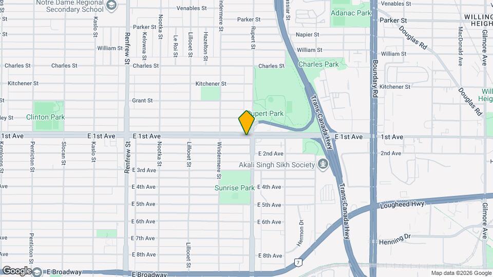 3282-3296 1st Av E Map and Location Details