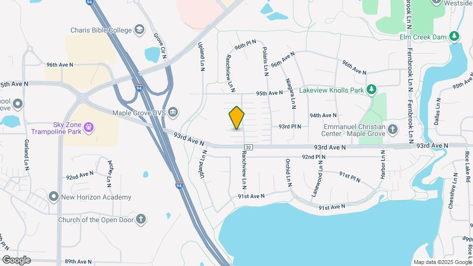 9343 Ranchview Ln N Map and Location Details