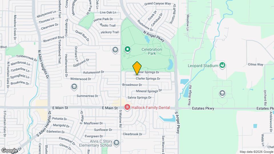 1617 Clarke Springs Dr Map and Location Details